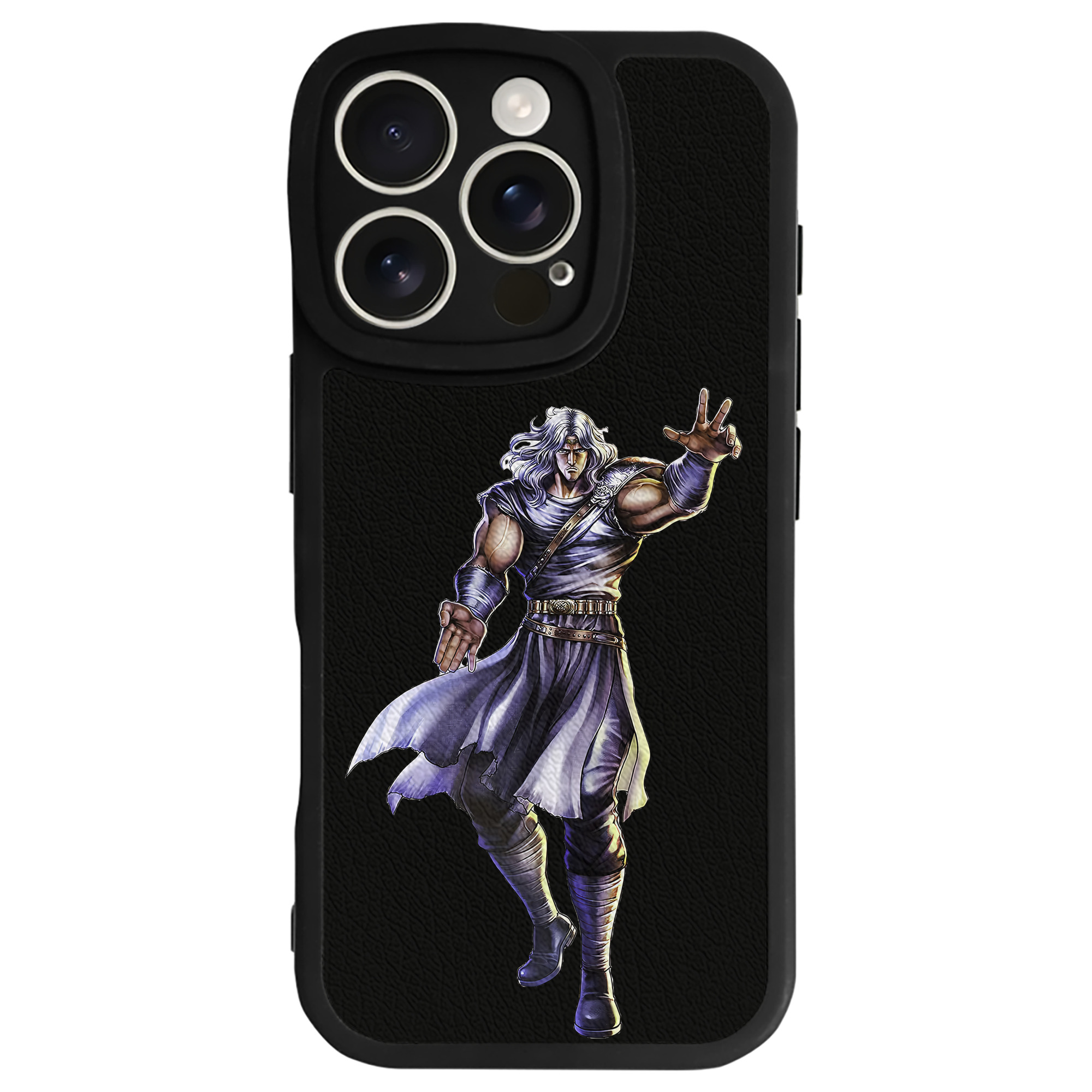 （画像用） 北斗の拳 Fist of the North Star 【iPhone 16シリーズ対応】シリコンスマホケース（レザー調） 材質：シリコン